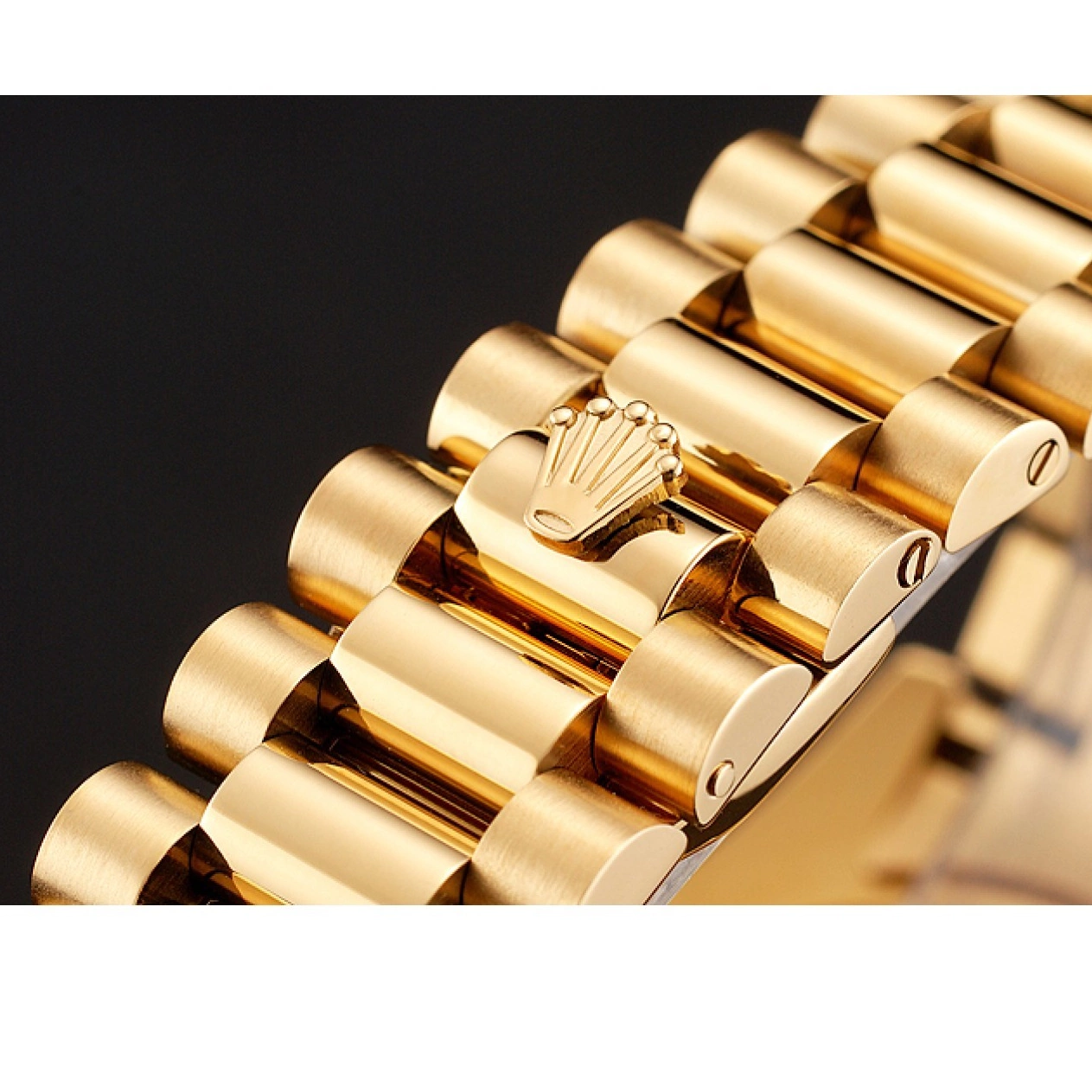 MiroTime 0812 Swiss Rolex Day-Date Diamonds And Rubies Champagne Dial Gold Bracelet 1454100